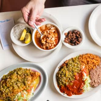 an overhead shot of some of the restaurant's offerings