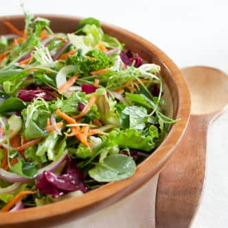 Colorful salad in bowl