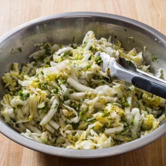 Napa cabbage slaw