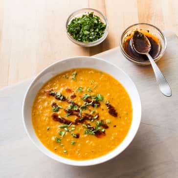 Red Lentil Soup with Warm Spices