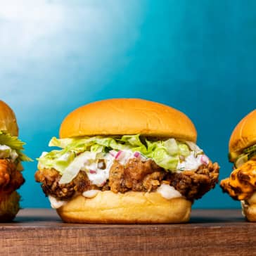 Pickle-Brined Fried Chicken Sandwiches