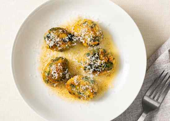Gluten-Free Sweet Potato and Spinach Gnudi