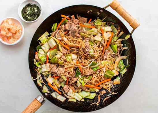 Pork and Cabbage Yakisoba