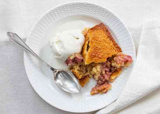 Strawberry Spoon Cake
