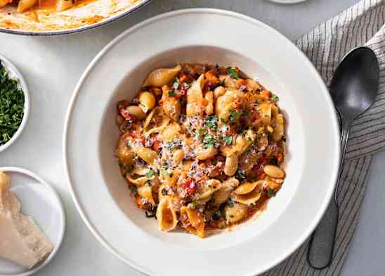 Baked Pasta e Fagioli