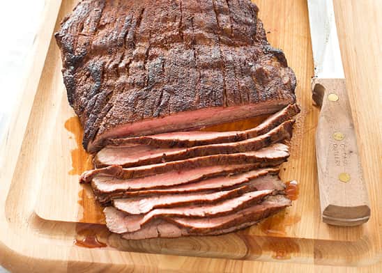 Spice-Rubbed Flank Steak with Roasted Corn and Black Bean Salsa