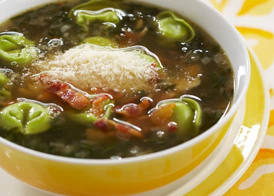 Chicken and Spinach Tortellini Soup