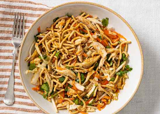 Chicken Napa Cabbage Salad with Hoisin Vinaigrette