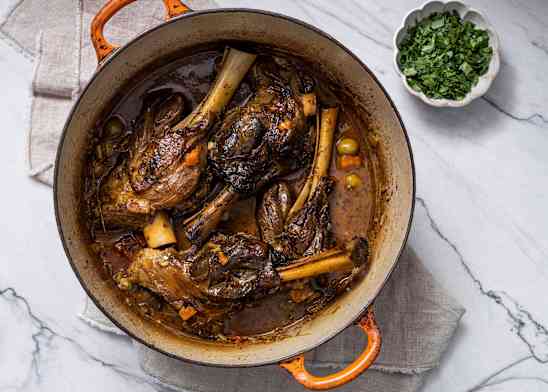 Basque Lamb Shanks
