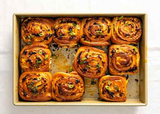  Chili-Crisp Cheddar Rolls