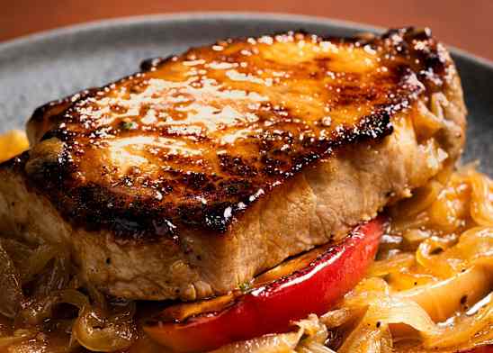 Cider-Brined Pork Chops with Apples and Onions