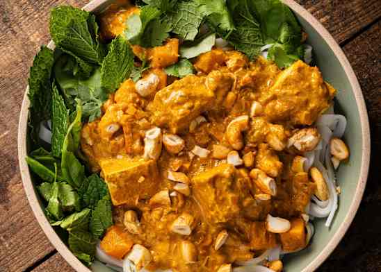 East African Coconut Curry with Tofu and Squash