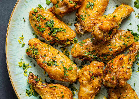 Air-Fryer Lemon-Pepper Chicken Wings