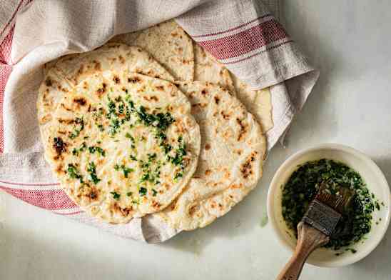 Gluten-Free Garlicky Potato Flatbread