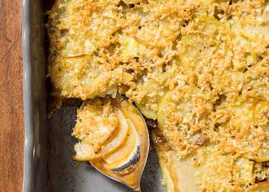 Olive Oil Potato Gratin