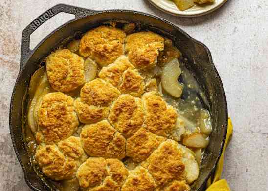 Spiced Pear Cobbler