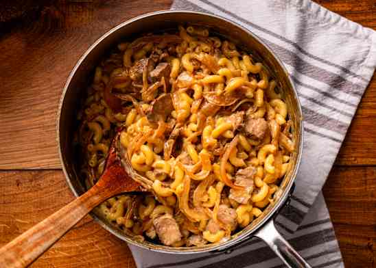 Philly Cheesesteak Mac and Cheese