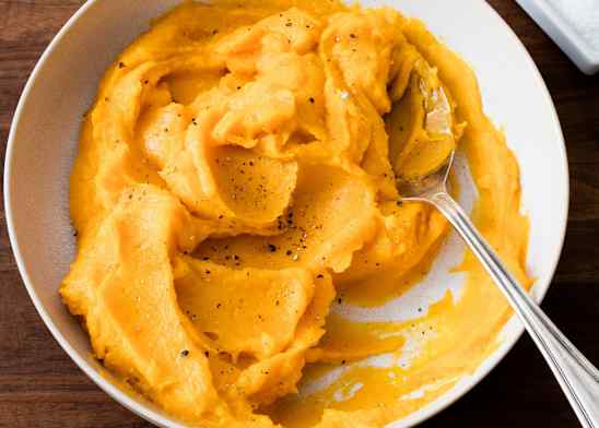 Pureed Butternut Squash with Sage and Toasted Almonds
