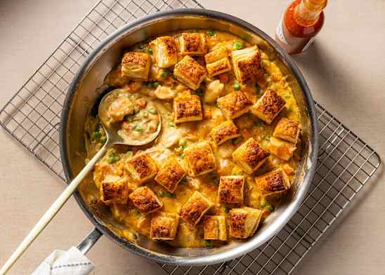 Skillet Shrimp Pot Pie