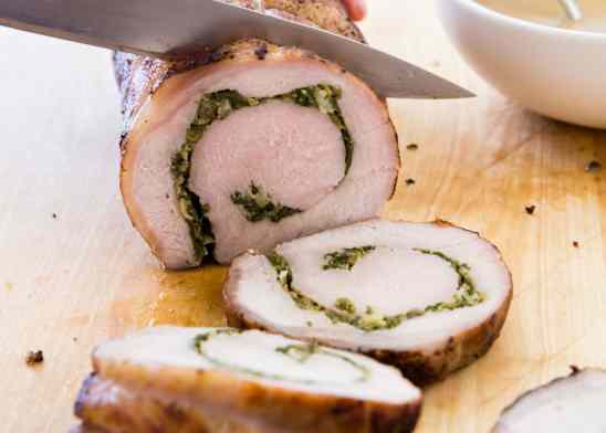 Herb-Stuffed Pork Loin