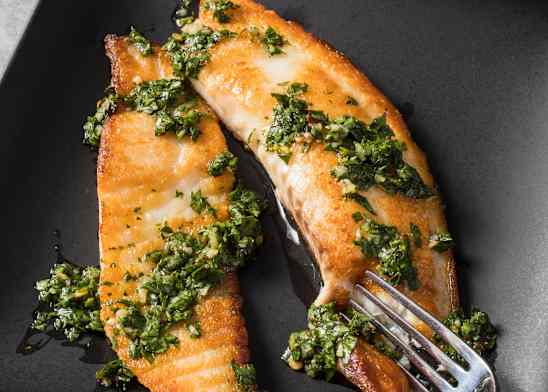 Sautéed Tilapia with Cilantro Chimichurri