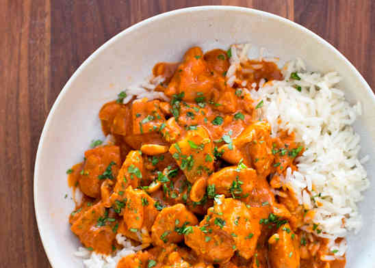 Thai Chicken Curry with Potatoes and Peanuts