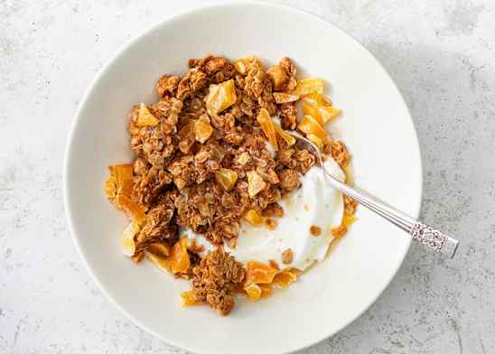 Tropical Granola with Dried Mango