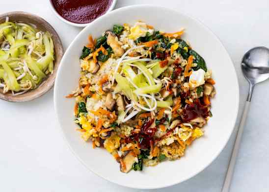 Vegetable Bibimbap with Nurungji