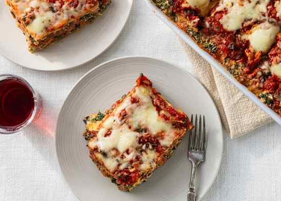 Spinach and Tomato Lasagna