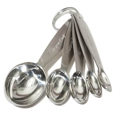  Cuisipro Silver Measuring Spoon Set, Standard : Everything Else