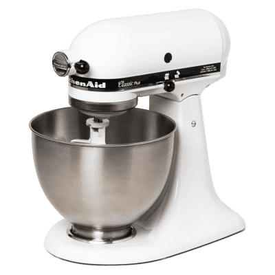 KitchenAid KSM75WH Classic Plus 4.5-Quart Tilt Head Stand Mixer