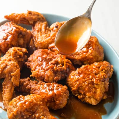 Week 8: Comfort Food - 1/4 Dark with Mild Sauce (Chicago-style Fried  Chicken) : r/52weeksofcooking