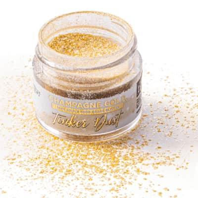 Champagne Gold Edible Glitter Tinker Dust | 5 Gram Jar