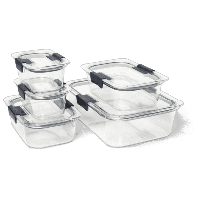 Rubbermaid Brilliance 6-Piece Clear Food Storage Container Set - Bay  Hardware