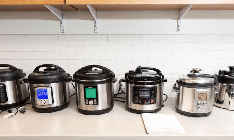 LUX Edge 8 qt. Stainless Steel Electric Multi-Cooker with America's Test Kitchen Multicooker Perfection Cookbook LUX Edge 8 qt. Stainless Steel Electric Multi-Cooker with America's Test Kitchen Multicooker Perfection Cookbook