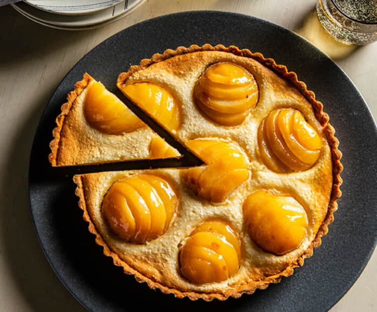 Poached Pear Tart