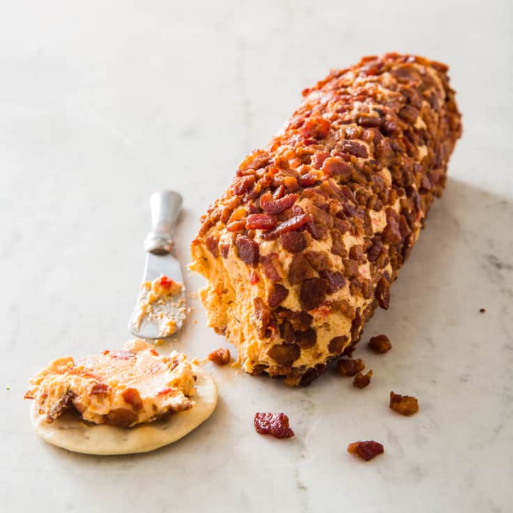 Pimento Cheese Log with Bacon | America's Test Kitchen Recipe