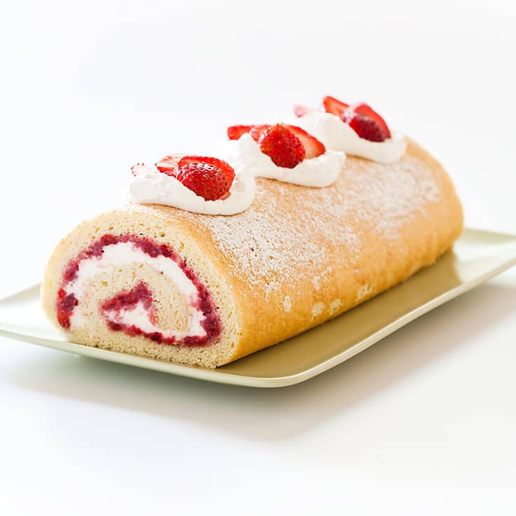 Strawberry Shortcake Roll | America's Test Kitchen Recipe