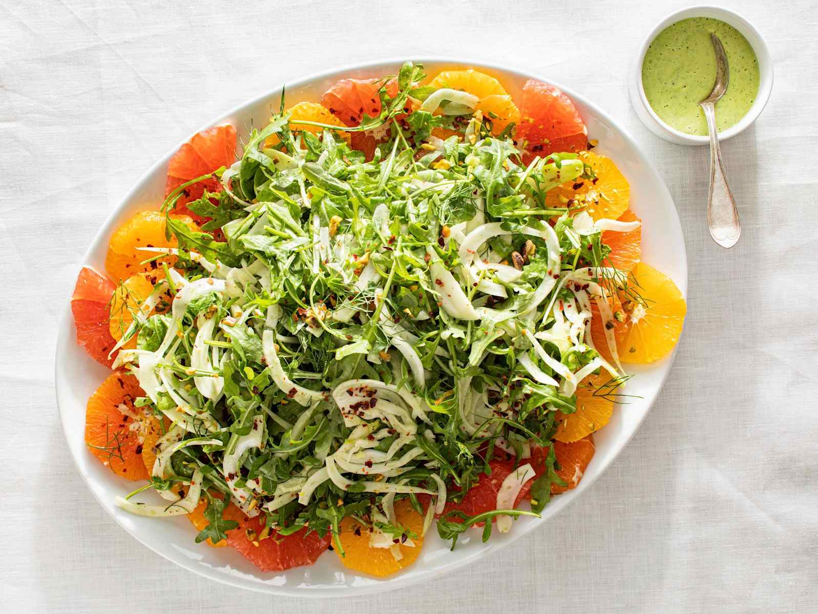 Fennel, Arugula, and Citrus Salad with Avocado-Buttermilk Dressing