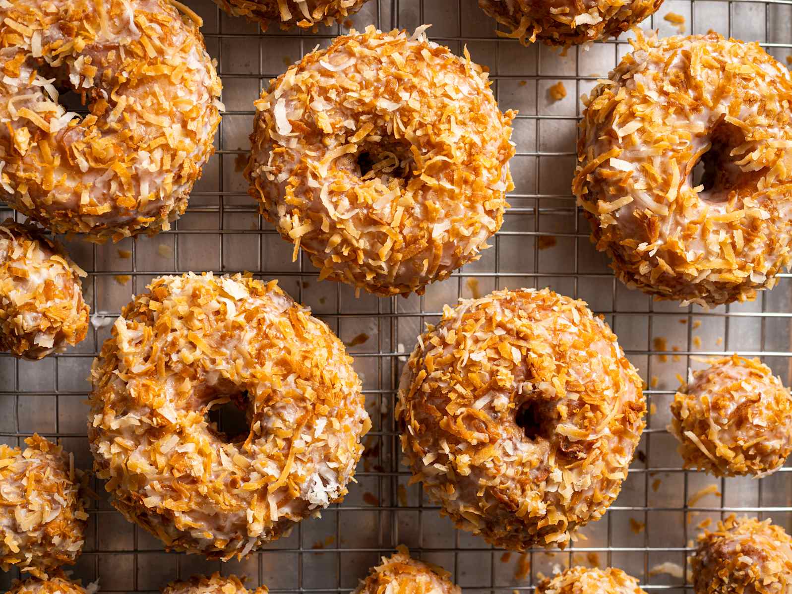 toasted coconut potato doughnuts