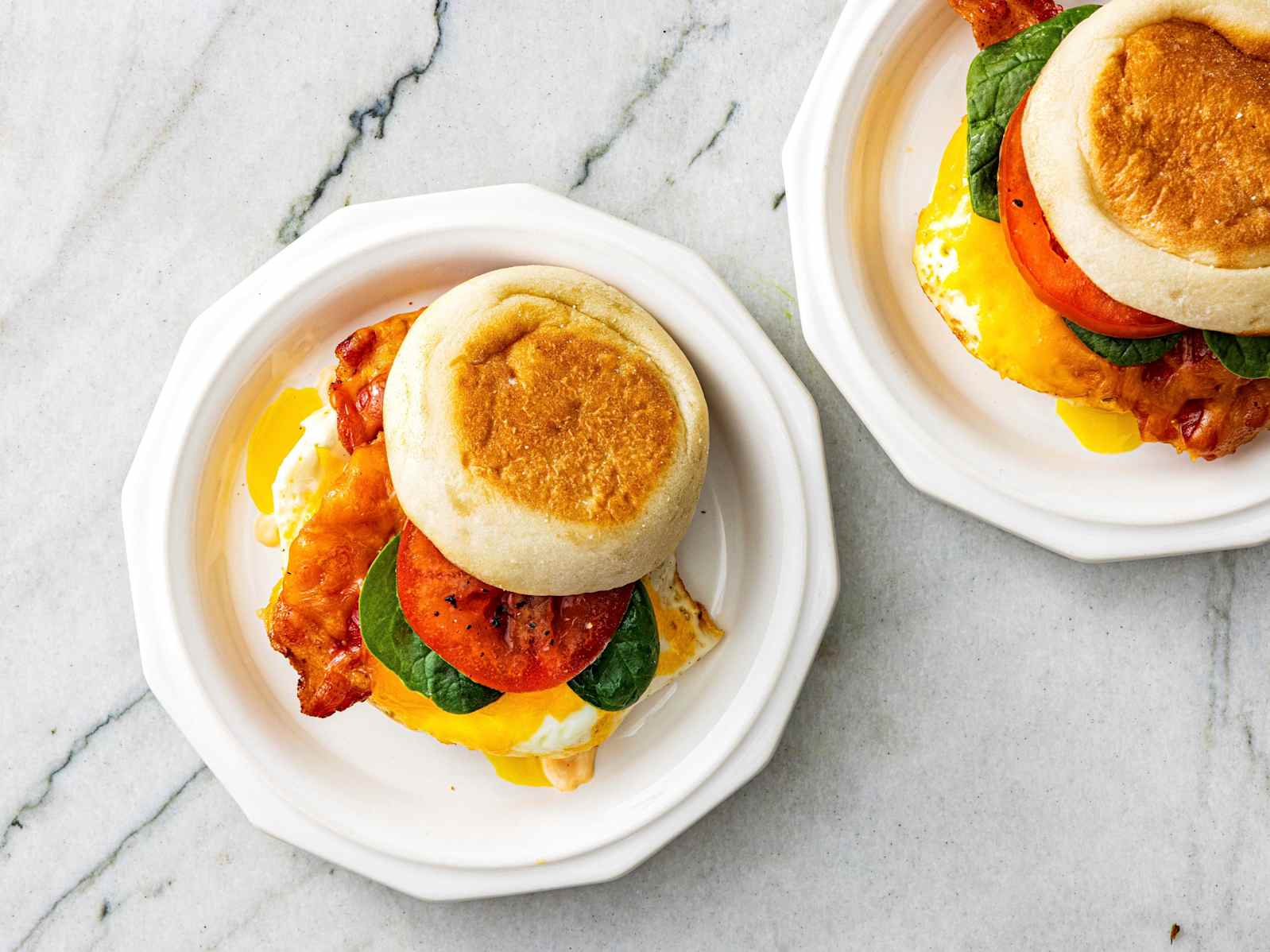 Bacon and Cheddar Breakfast Sandwiches