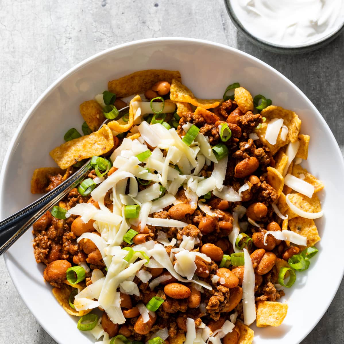 Beef Chili–Frito Bowls