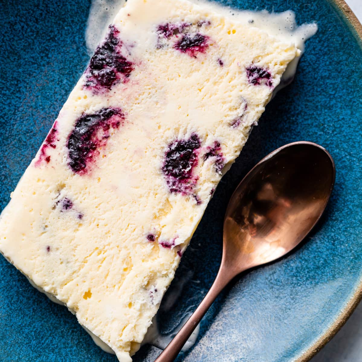 Blueberry Swirl Semifreddo