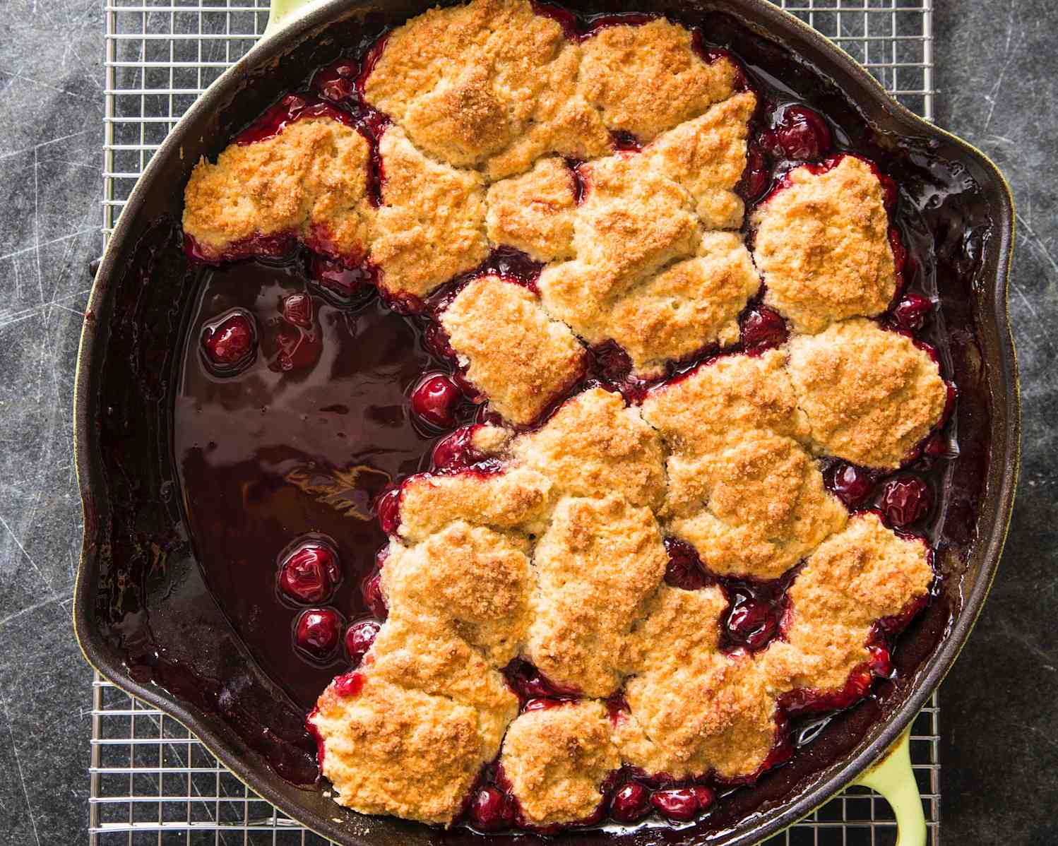 Skillet Cherry Cobbler