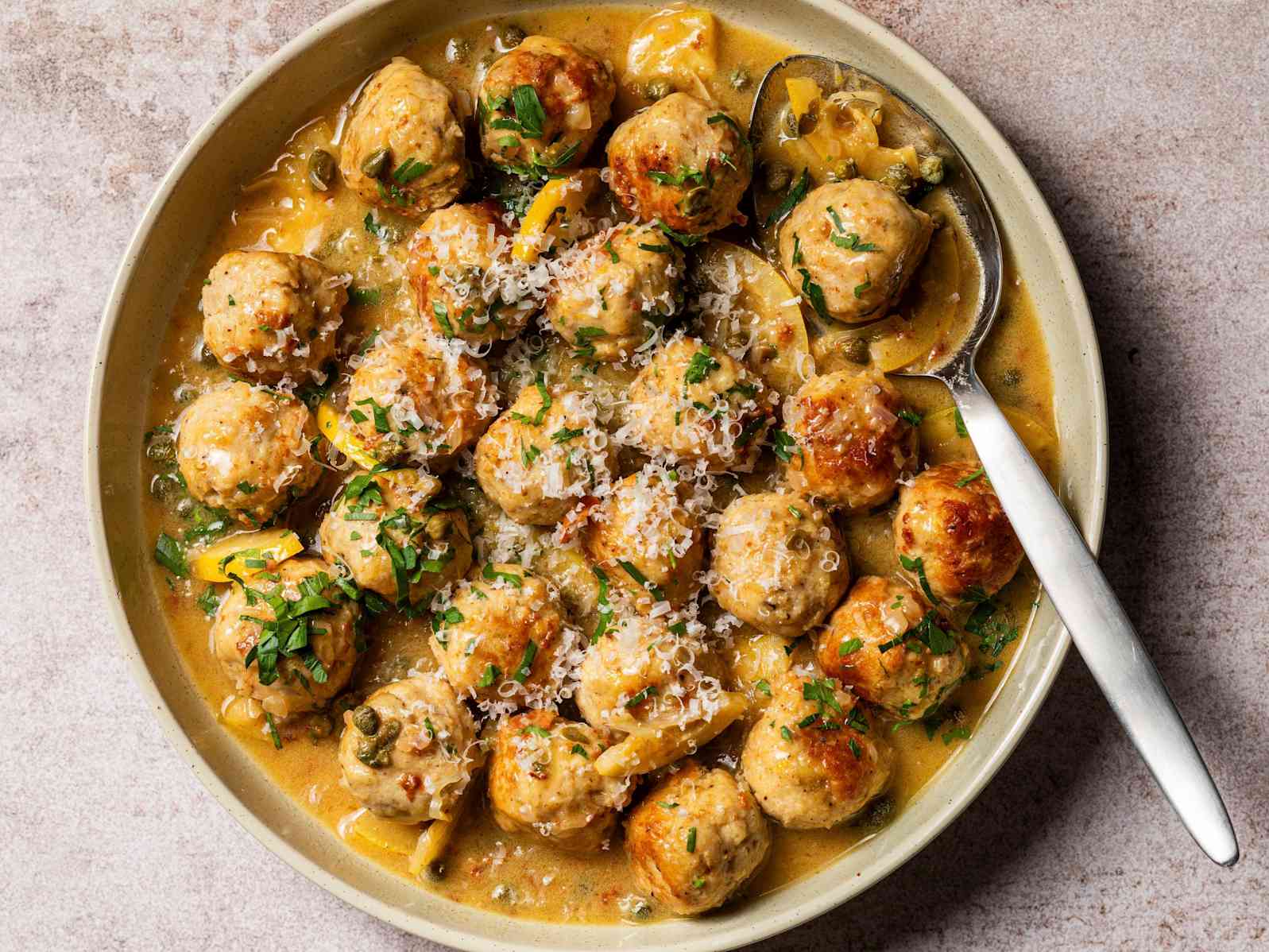 Chicken Piccata Meatballs