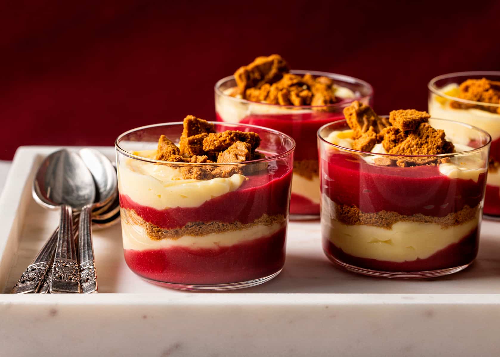 Cranberries and Cream Parfaits