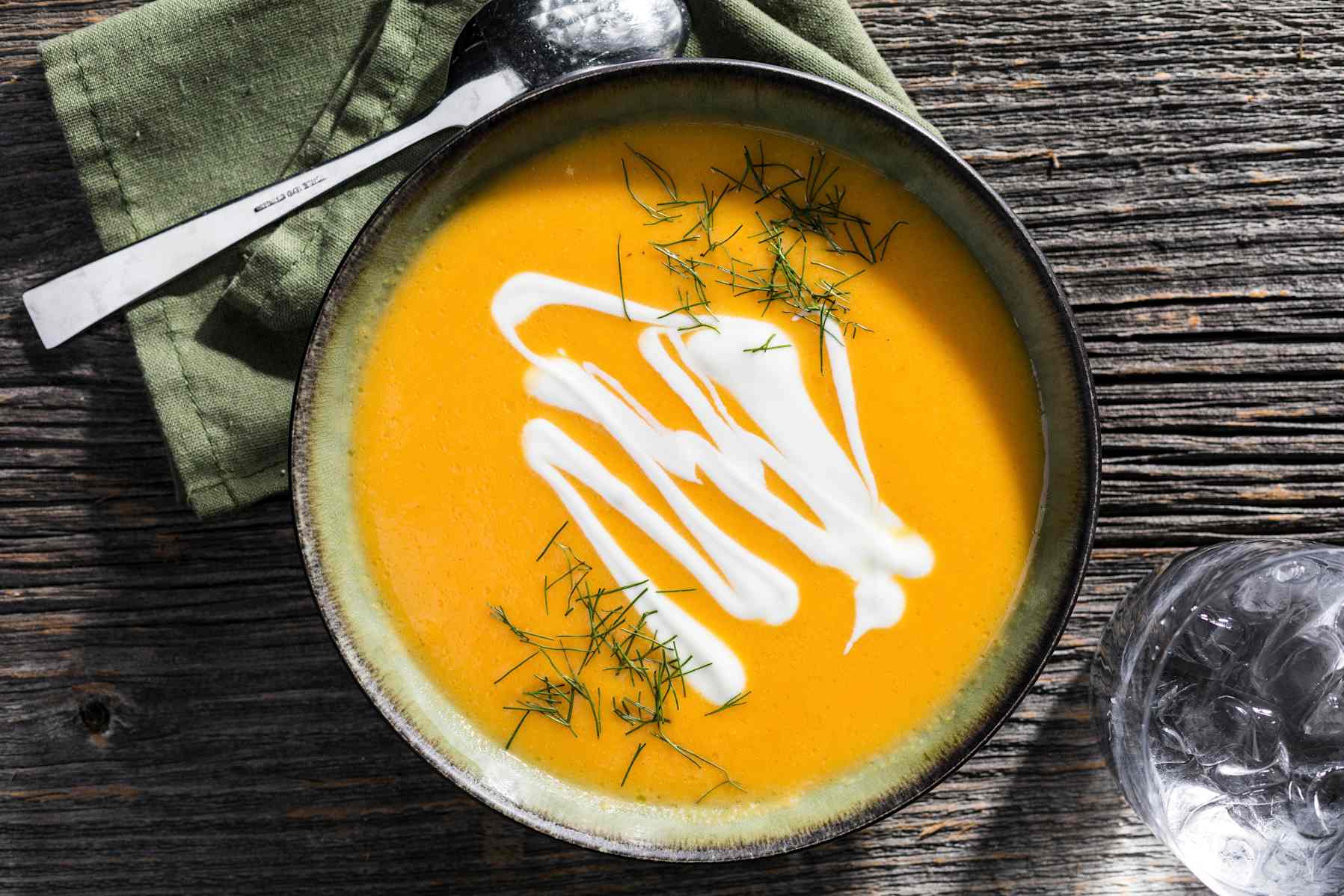 Bowl of Creamy Butternut and Fennel Soup