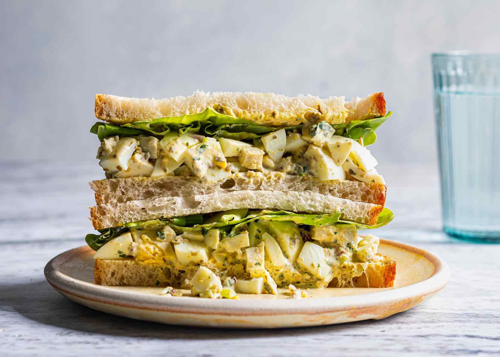 Creamy Egg Salad with Capers and Anchovies