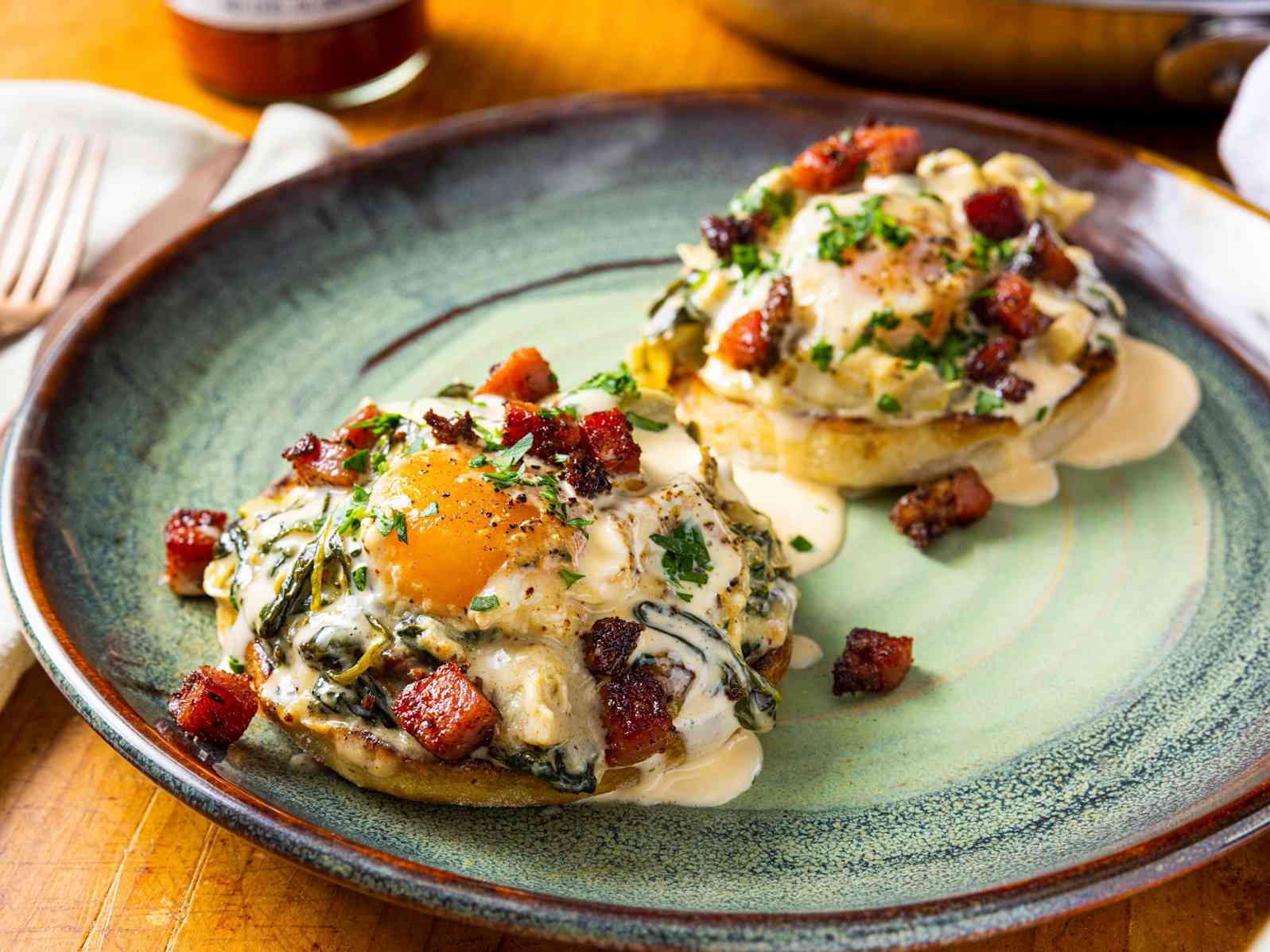 Skillet Eggs Sardou