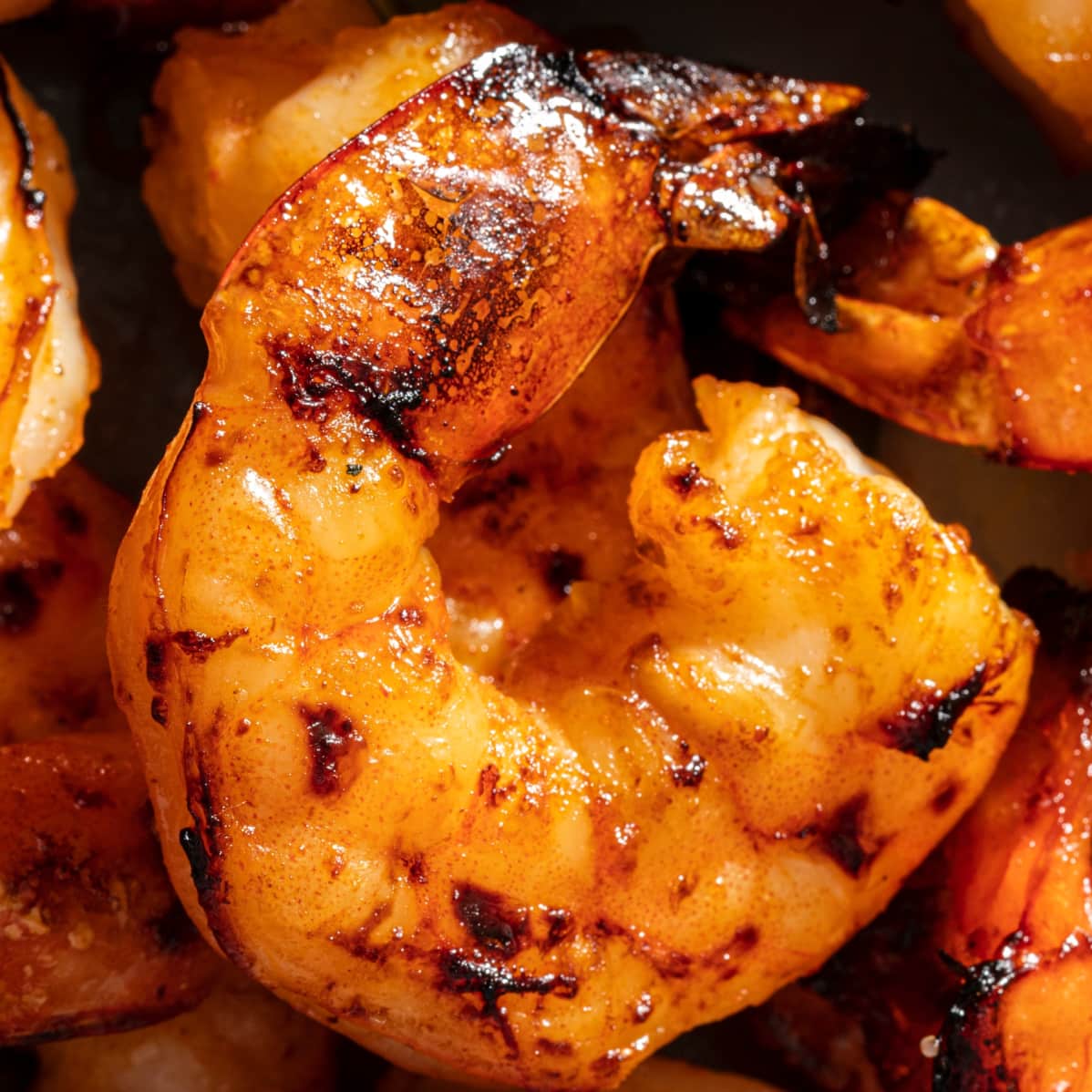 Hot Honey Broiled Shrimp for Two